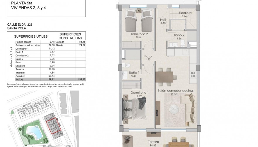 Nueva construcción  - Ático - Santa Pola - Tamarit