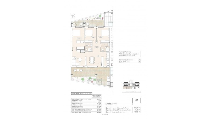 Nueva construcción  - Bungalow - Hondón de las Nieves - Canalosa